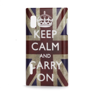 Keep Calm And Carry On Union Jack Pattern Hard Case for LG Optimus L5 E610 E612
