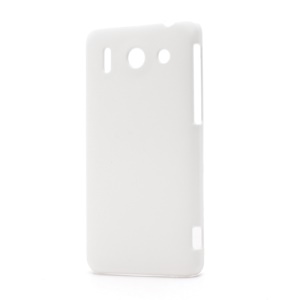 Rubberized Hard Plastic Case Cover for Huawei Ascend G510 U8951D - White