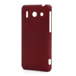 Rubberized Hard Plastic Case Cover for Huawei Ascend G510 U8951D - Red