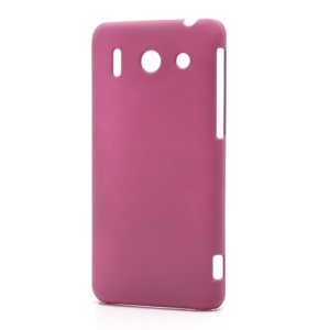Rubberized Hard Plastic Case Cover for Huawei Ascend G510 U8951D - Rose