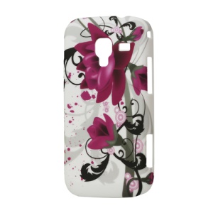 Rubberized Lotus Flower Hard Case for Samsung Galaxy Ace 2 I8160