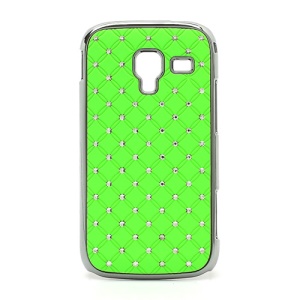 Starry Sky Sparkling Rhinestone Electroplating Hard Case for Samsung Galaxy Ace 2 I8160 - Green