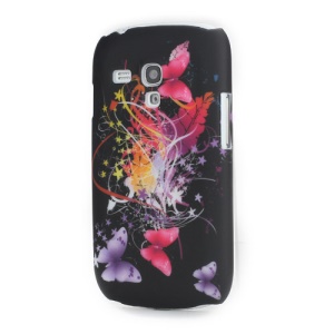 Colorful Ribbon and Butterflies Back Case Cover for Samsung i8190 Galaxy S3 Mini