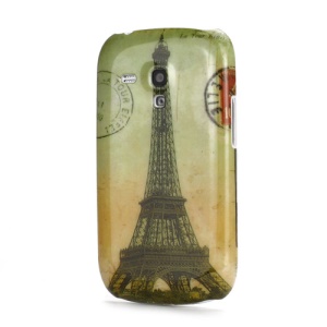 Eiffel Tower Design Plastic Case Cover for Samsung i8190 Galaxy S3 III Mini