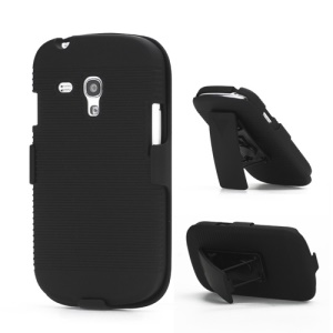 Slide Case with Belt Clip Swivel Holster Stand for Samsung i8190 Galaxy S3 III Mini