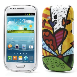 Samsung Galaxy S3 / III Mini i8190 Vivid Hearts Flowers Hard Case Cover
