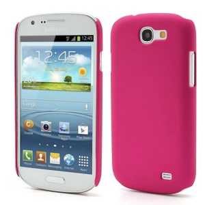Rubberized Matte Plastic Hard Case for Samsung Galaxy Express I8730 - Rose
