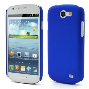Rubberized Matte Hard Case for Samsung Galaxy Express I8730 - Dark Blue