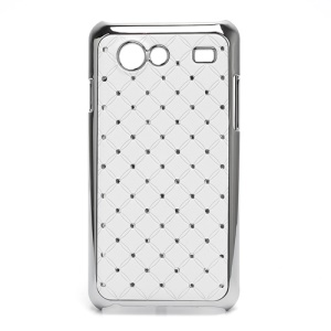 Starry Sky Diamond Electroplating Hard Phone Case for Samsung I9070 Galaxy S Advance - White