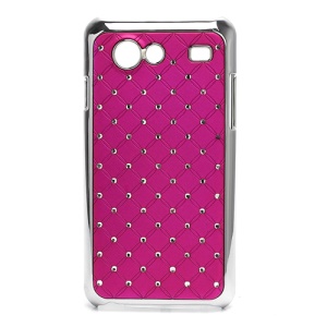 Starry Sky Rhinestone Electroplating Hard Skin Case for Samsung I9070 Galaxy S Advance - Rose
