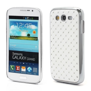 Starry Sky Sparking Rhinestone Electroplating Hard Case for Samsung Galaxy Grand I9080 I9082 - White
