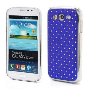 Starry Sky Sparking Rhinestone Electroplating Hard Case for Samsung Galaxy Grand I9080 I9082 - Dark Blue