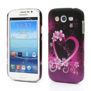 Sweet Heart Floral Plastic Case Cover for Samsung Galaxy Grand I9080 I9082