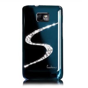 Eileen S-Lime Series Diamond Case for Samsung I9100 Galaxy S2 / II - Capri Blue