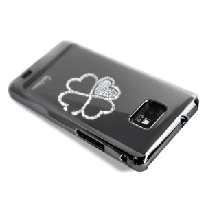 Eileen Clover Lime Series Swarovski Case for Samsung I9100 Galaxy S2 / Il - Shadow Black
