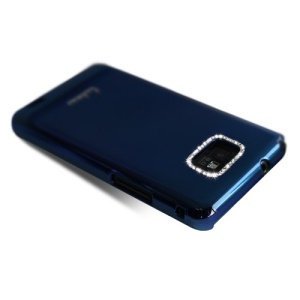 Eileen Metal Ring Series Diamond Case for Samsung I9100 Galaxy S2 / II - Capri Blue