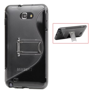 S Type Crystal Case with Stand for Samsung Galaxy Note I9220 GT-N7000 I717