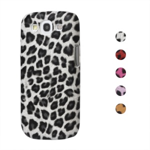 Leopard Leather Coated Hard Case for Samsung Galaxy S 3 / III I9300 I747 L710 T999 I535 R530