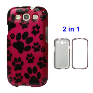 Snap-On Footprints Hard Case for Samsung Galaxy S 3 / III I9300 I747 L710 T999 I535 R530
