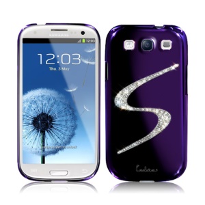 Eileen S-Lime Series Samsung Galaxy S 3 / III I9300 I747 L710 T999 I535 R530 Swarovski Case - Purple Violet