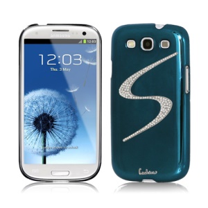 Eileen S-Lime Series Samsung Galaxy S 3 / III I9300 I747 L710 T999 I535 R530 Swarovski Case - Capri Blue