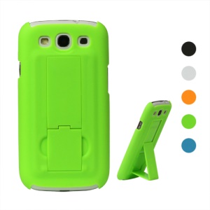 Rubberized Hard Stand Case for Samsung Galaxy S 3 / III I9300 I747 L710 T999 I535 R530