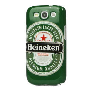Glossy Heineken Lager Beer Hard Case Cover for Samsung Galaxy S 3 / III I9300