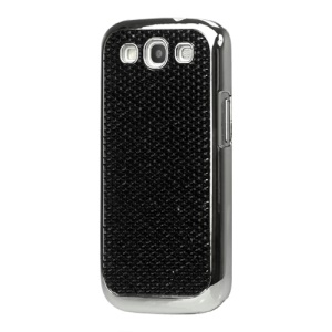 Rhinestone Bling Hard Case for Samsung Galaxy S 3 / III I9300 - Black