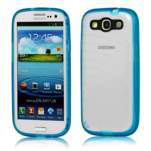 Flashpowder Noctilucent Plastic & TPU Hybrid Case for Samsung I9300 Galaxy S 3 / III - Blue