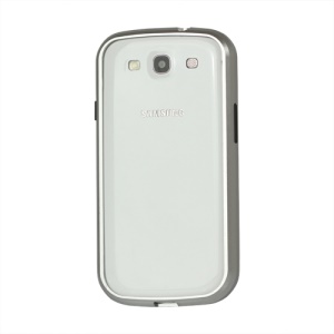 Aluminum Metal Alloy Bumper Case for Samsung Galaxy S 3 / III I9300 I747 L710 T999 I535 R530 - Silver