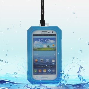 iPega Best Samsung Galaxy S 3 / III I9300 Waterproof Case for Life in Water Dirt Snow - Blue