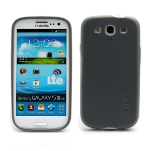 SGP Neo TPU + PC Hybrid Case for Samsung Galaxy S 3 / III I9300 + Screen Film - Grey / Silver