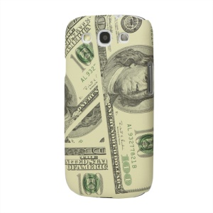 Hundred Dollar Leather Hard Cover for Samsung Galaxy S 3 / III I9300 I747 L710 T999 I535 R530