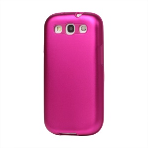 Aluminum Silicone Hybrid Case for Samsung Galaxy S 3 / III I9300 I747 L710 T999 I535 R530 - Rose