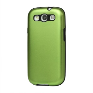Aluminum Silicone Hybrid Case for Samsung Galaxy S 3 / III I9300 I747 L710 T999 I535 R530 - Green