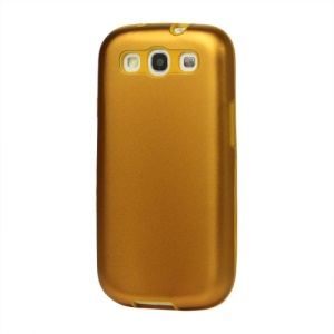 Aluminum Silicone Hybrid Case for Samsung Galaxy S 3 / III I9300 I747 L710 T999 I535 R530 - Yellow