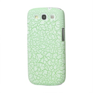 Snow Flake Rubberized Hard Case for Samsung Galaxy S 3 / III I9300 I747 L710 T999 I535 R530 - Green