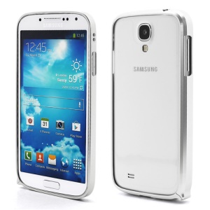 Slim Premium Aluminium Metal Bumper Case for Samsung Galaxy S4 i9500 i9502 i9505 - Silver