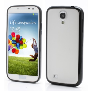 Matte Translucent Plastic & TPU Hybrid Case for Samsung Galaxy S 4 SIV i9500 i9505 - Black
