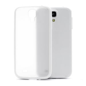 Matte Translucent Plastic & TPU Hybrid Case for Samsung Galaxy S 4 IV i9500 i9505 - White
