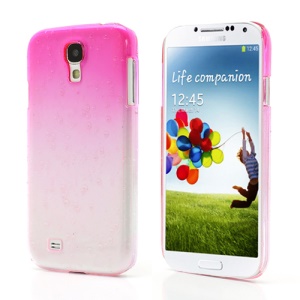 Gradient Color Raindrop Plastic Case for Samsung Galaxy S IV S4 i9500 i9505 - Rose