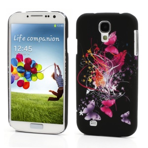 Colorful Ribbon and Butterflies Back Case Cover for Samsung Galaxy S 4 IV i9500 i9505