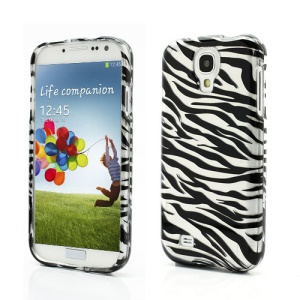 Zebra Stripe Combo 2 in 1 Snap-on Hard Case Cover for Samsung Galaxy S IV i9500 i9505