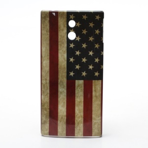 Sony Xperia P LT22i Nypon Hard Case Retro American Flag