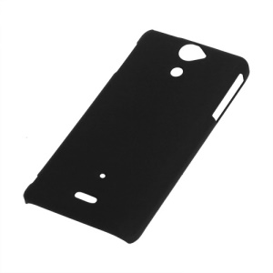 Rubberized Matte Hard Case Cover for Sony Xperia V LT25i - Black