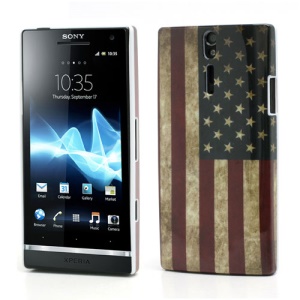Retro American Flag Hard Case Shell for Sony Xperia S LT26i LT26a Nozomi