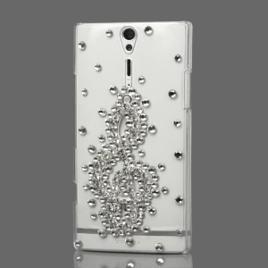 Musical Note Diamond Hard Case for Sony Xperia S LT26i LT26a / Nozomi
