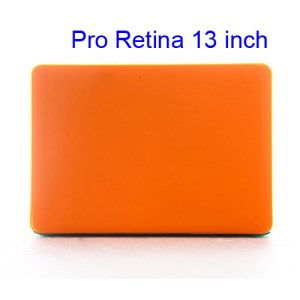 Detachable Clear Crystal Cover Case for MacBook Pro 13.3 inch Retina Display (A1425) - Translucent Orange