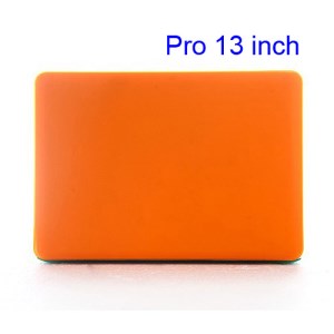 Snap-on Slim Crystal Case Cover for MacBook Pro 13.3 inch (A1278 Old Model) - Translucent Orange