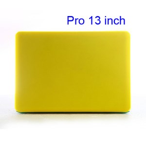 Snap-on Slim Crystal Case Cover for MacBook Pro 13.3 inch (A1278 Old Model) - Translucent Yellow